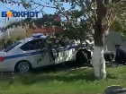 В Крымске полицейский автомобиль влетел в забор частного дома