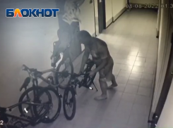 В Крымске в микрорайоне Надежда камера видеонаблюдения засняла велосипедного вора