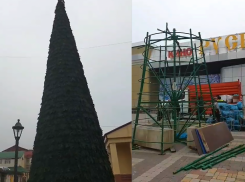 В Крымске приступили к установке новогодних елок