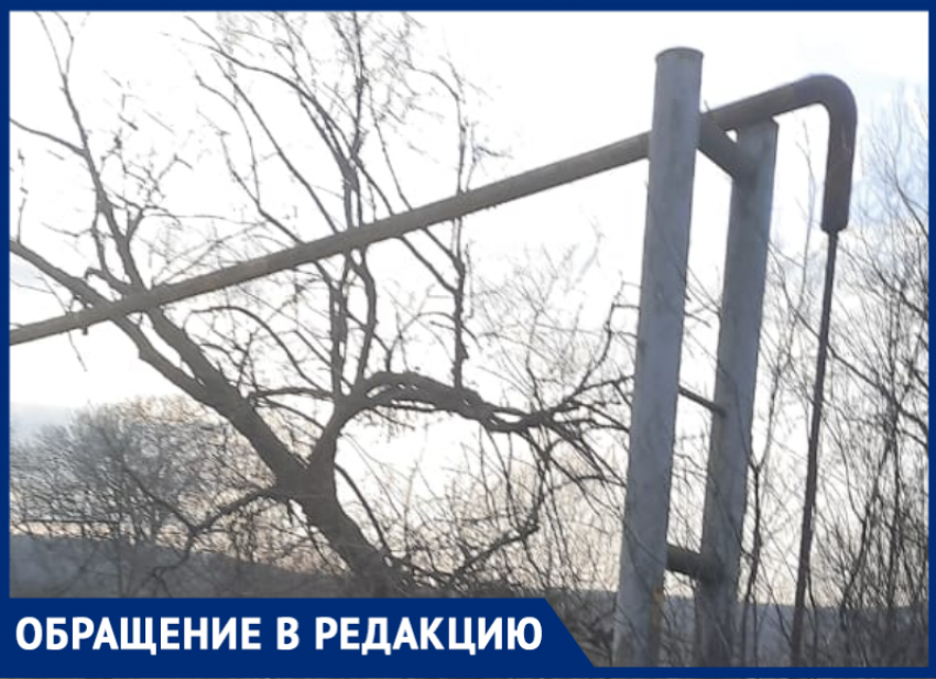 Житель Крымского района сообщил об аварийном дереве, которое угрожает газовой трубе 