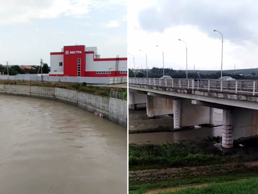 Во всех реках Крымского района наблюдается спад уровня воды