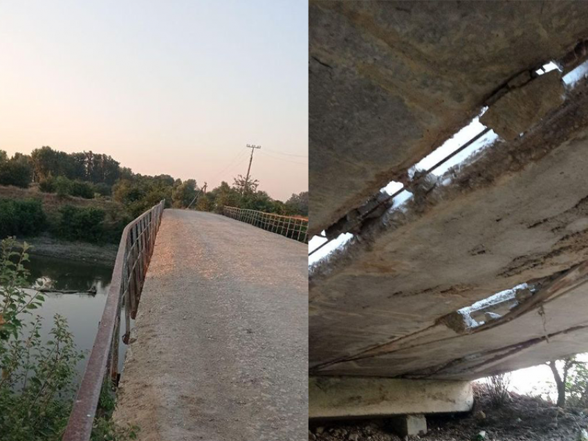 Жители Киевского сельского поселения пожаловались на разваливающийся мост