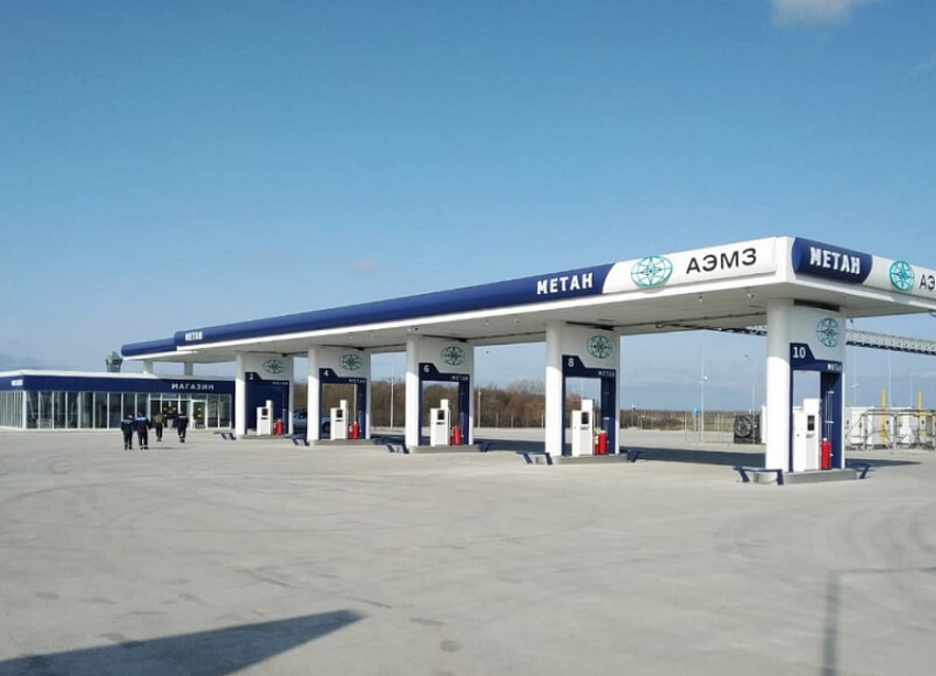 В Абинске построили заправочную станцию на метане